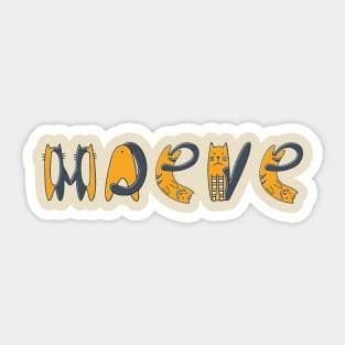 Maeve | Girl Name | Cat Lover | Cat Illustration Sticker